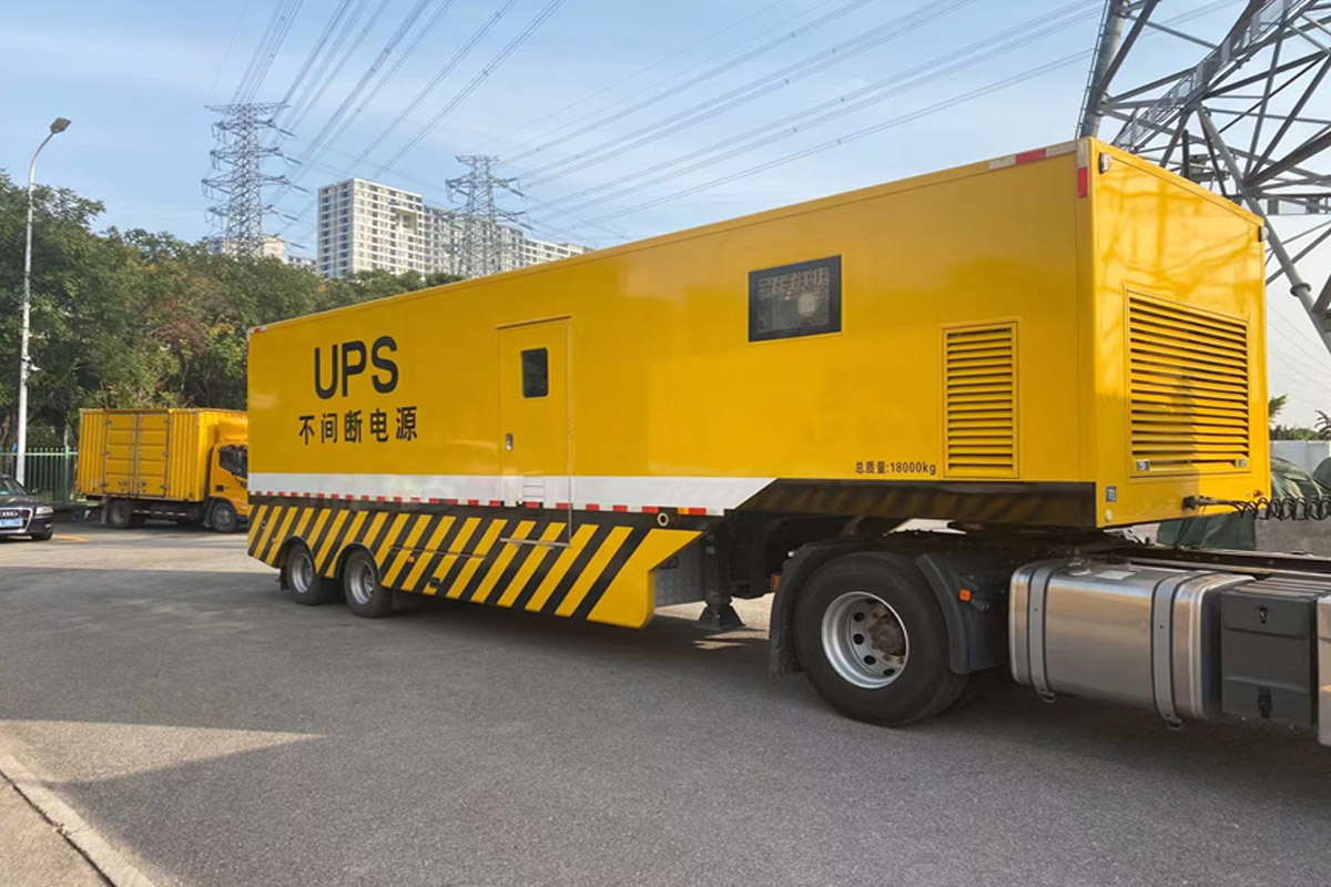 舟山发电机租赁施工现场