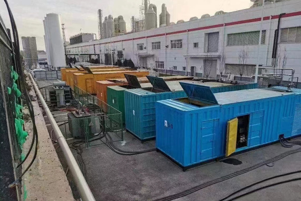 舟山发电机租赁施工现场