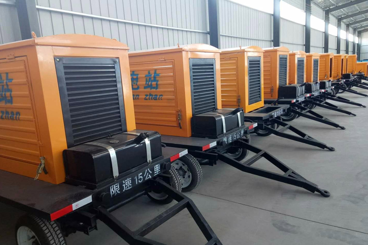 舟山发电机租赁施工现场